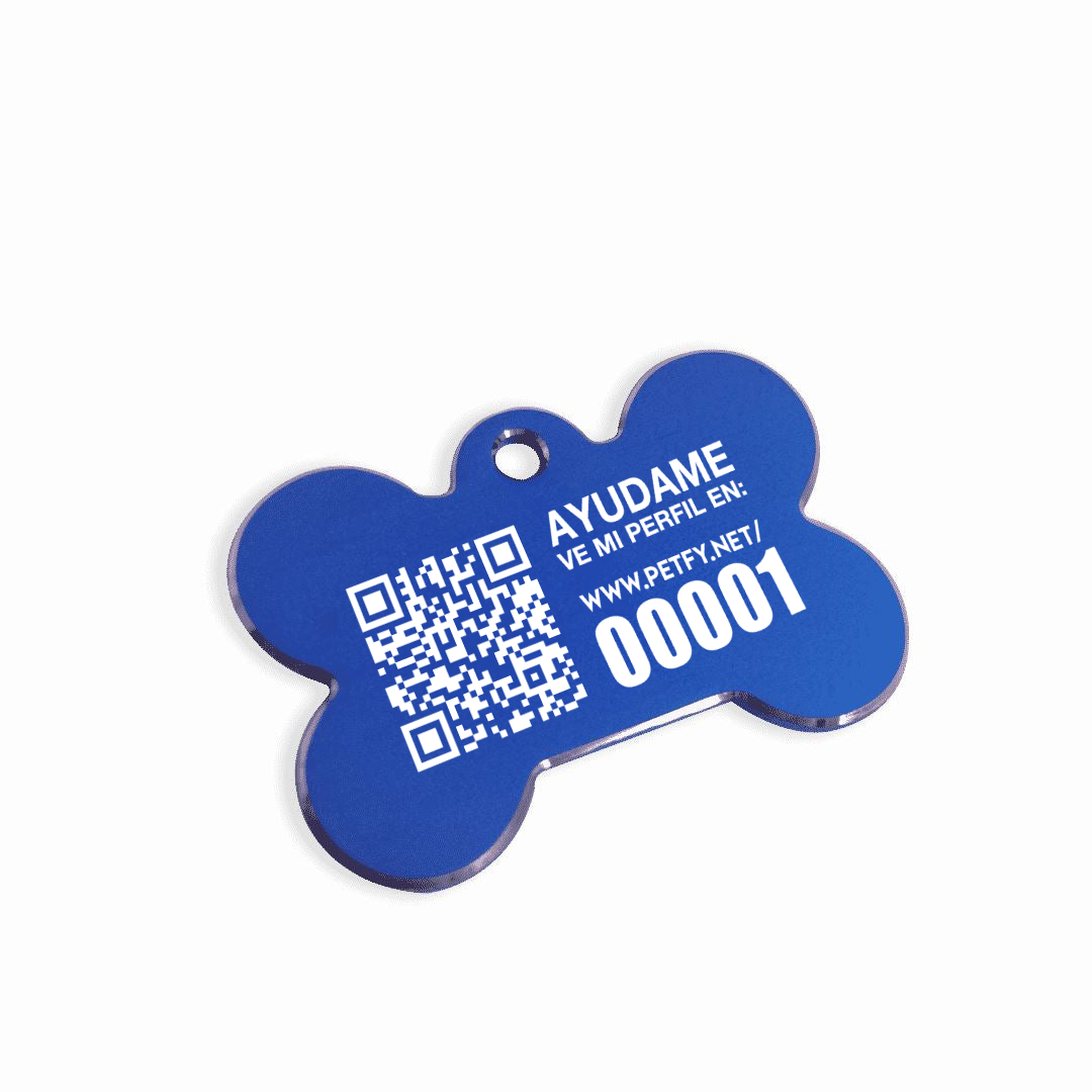 Placa Petfy ID Hueso - Tienda Petfy