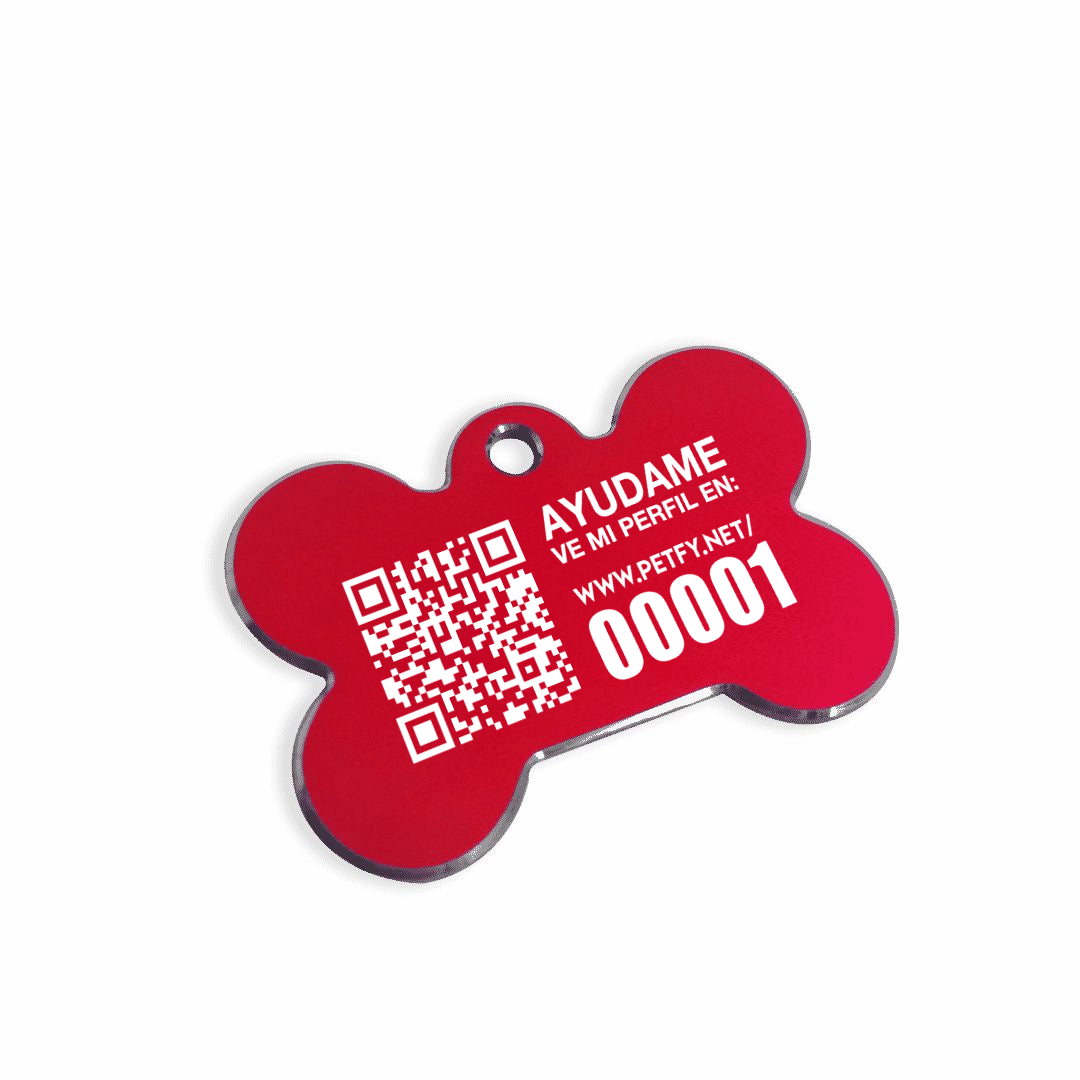 Placa Petfy ID Hueso - Tienda Petfy
